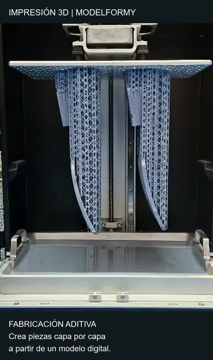 Piezas con estructura reticular en una impresora 3D